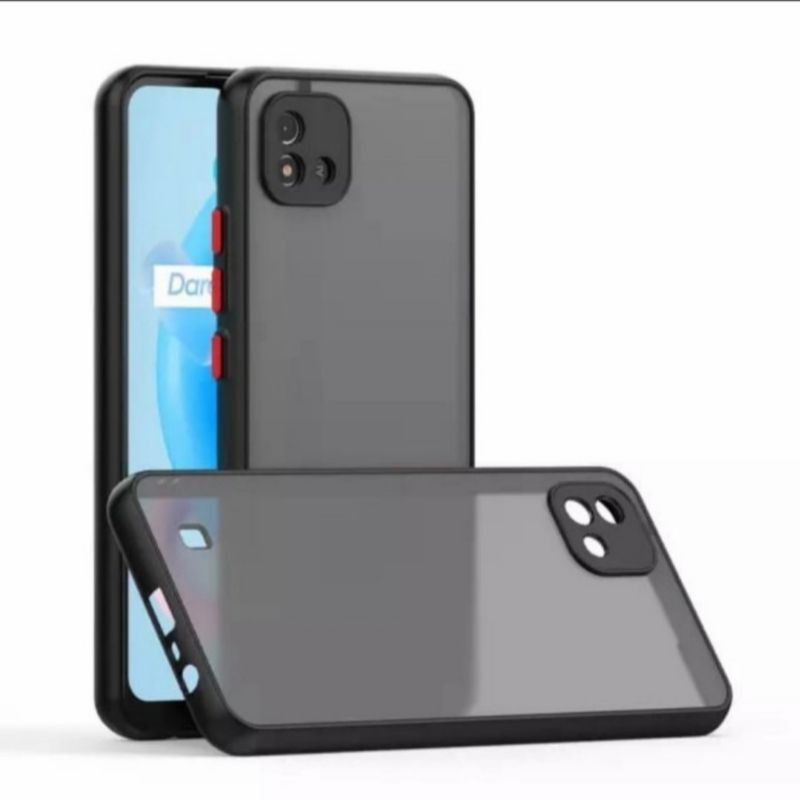 Realme C20 case fuze dove doff matte colour warna