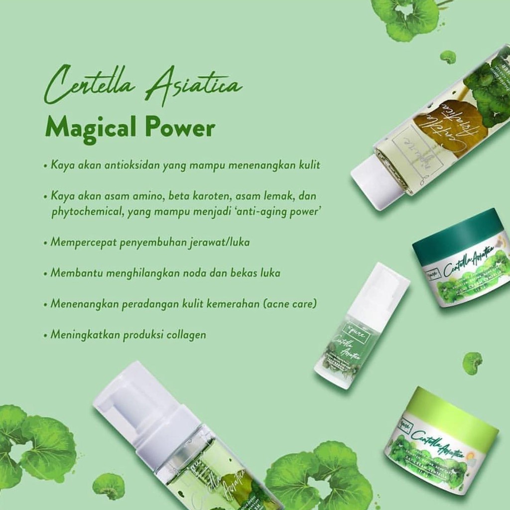 NPURE Centella Asiatica Cica | Foam Toner Essence Primer Serum Beat The Sun Powder