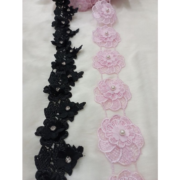 renda giper mutiara lebar 4cm