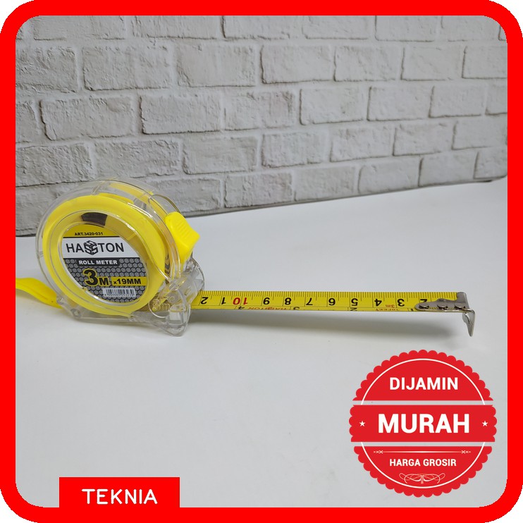 HASSTON PROHEX Rol Meter Transparan 3m x 19mm (Art.3420-031)