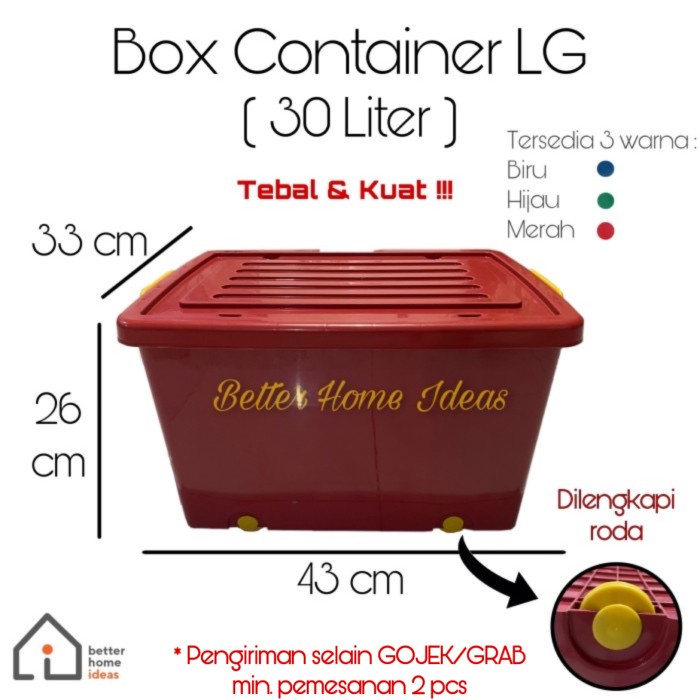 

MURAH Box Container LG Plastic (40 Liter) - Hijau