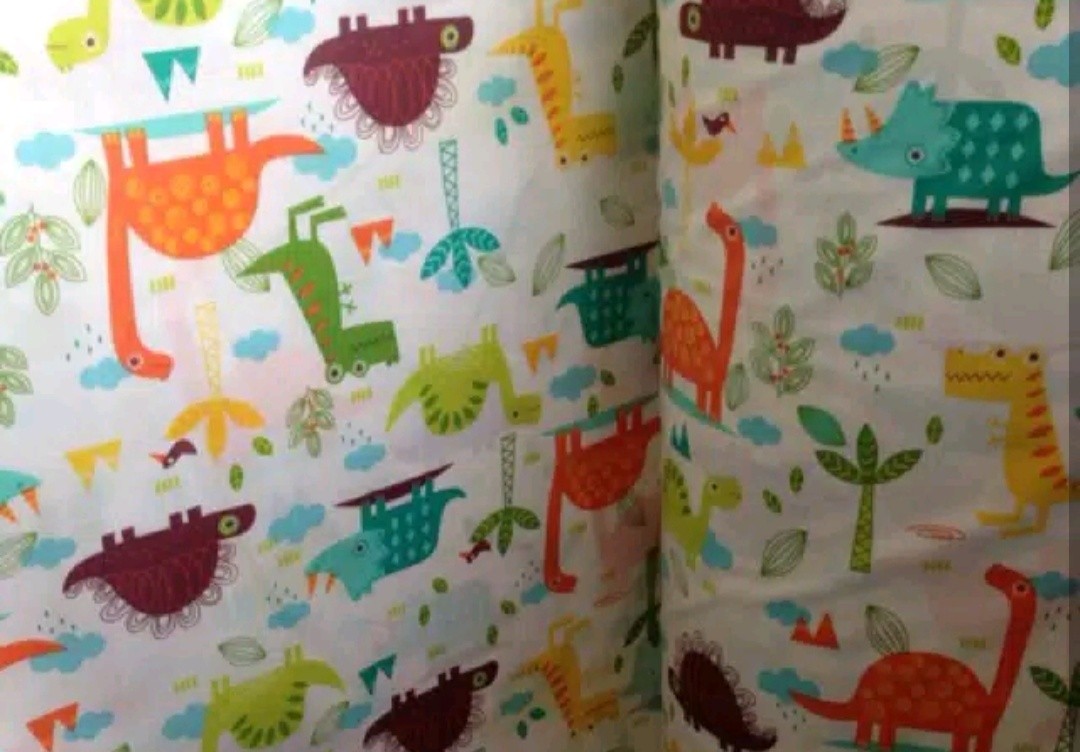 Jurassic - Kain Sprei Katun Lokal Meteran Star Bintang Kecil