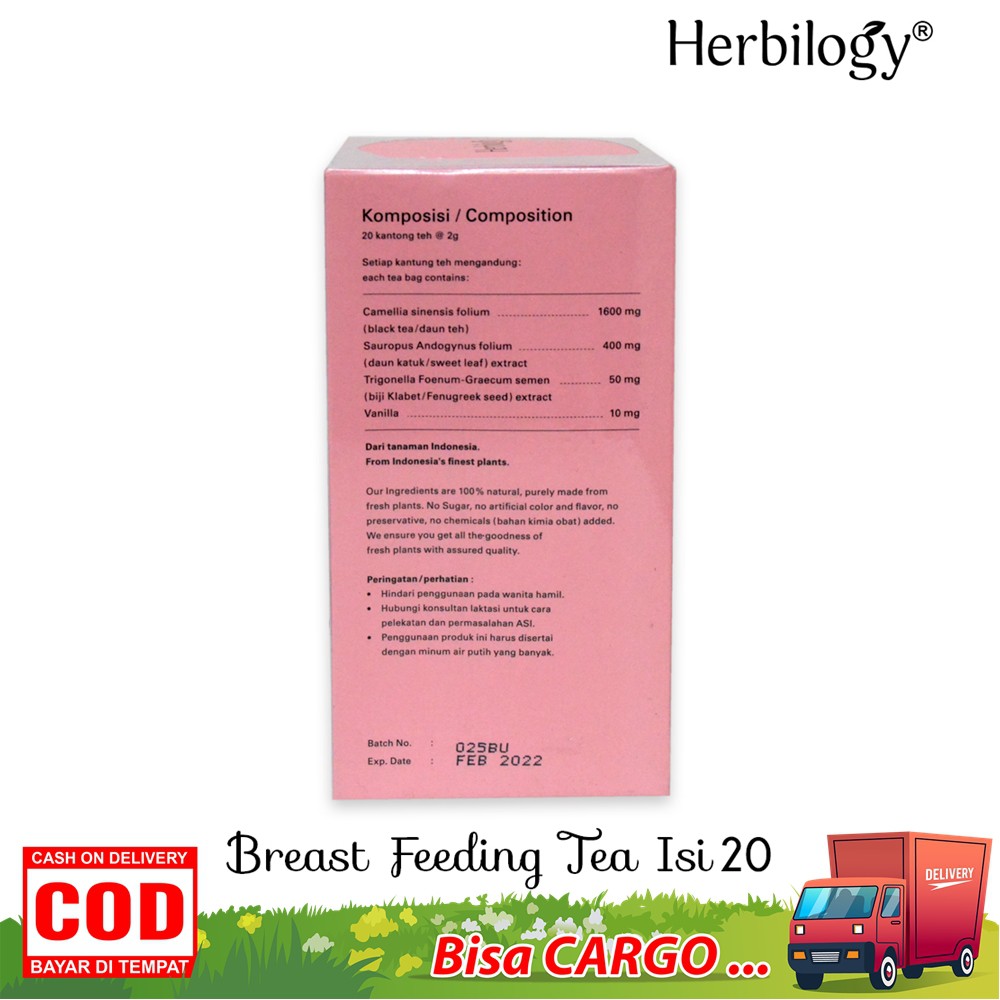 Herbilogy Breastfeeding Tea For Breastmilk Asi Booster Tea Pelancar ASI