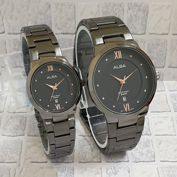 Jam tangan wanita ALBA tanggal aktif free box (bisa couple)