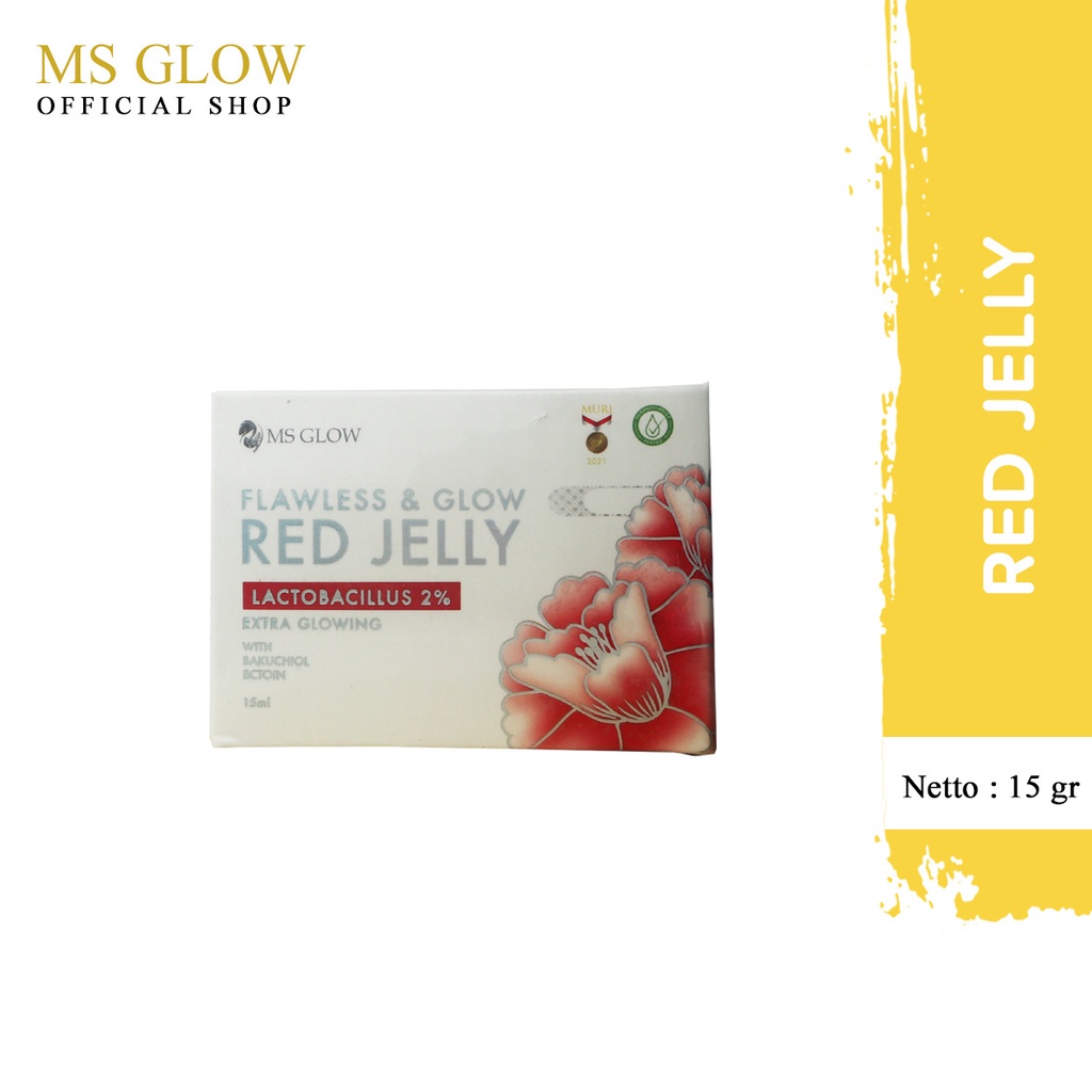 MS Glow Red Jelly Extra Glowing 1 item