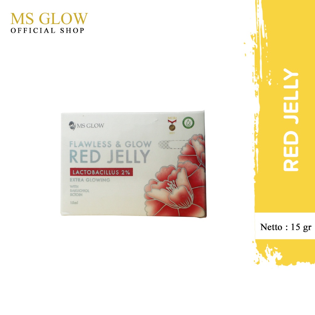 MS Glow Red Jelly Extra Glowing 1 item