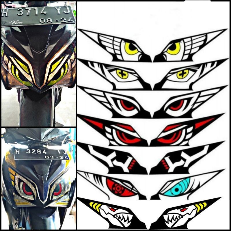 stiker sticker lampu vario 125 old