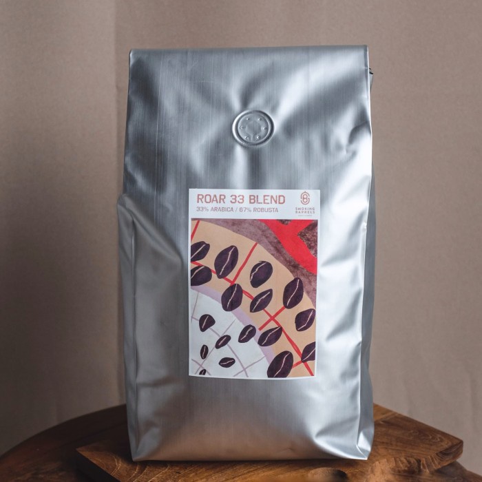 

kopi-biji- roar 33 blend 1kg -dark roast biji kopi bahan es kopi susu -biji-kopi.