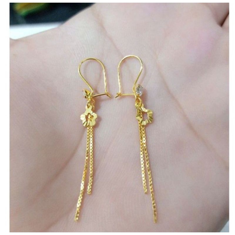 ANTING JURAI DEWASA PERAK 925 LAPIS MAS KUNING 24K