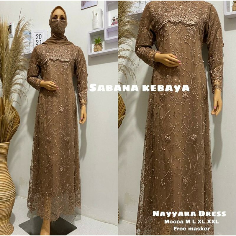 GAMIS PESTA &gt; KEBAYA TULLE - NAYRA DRESS BY - SABANA