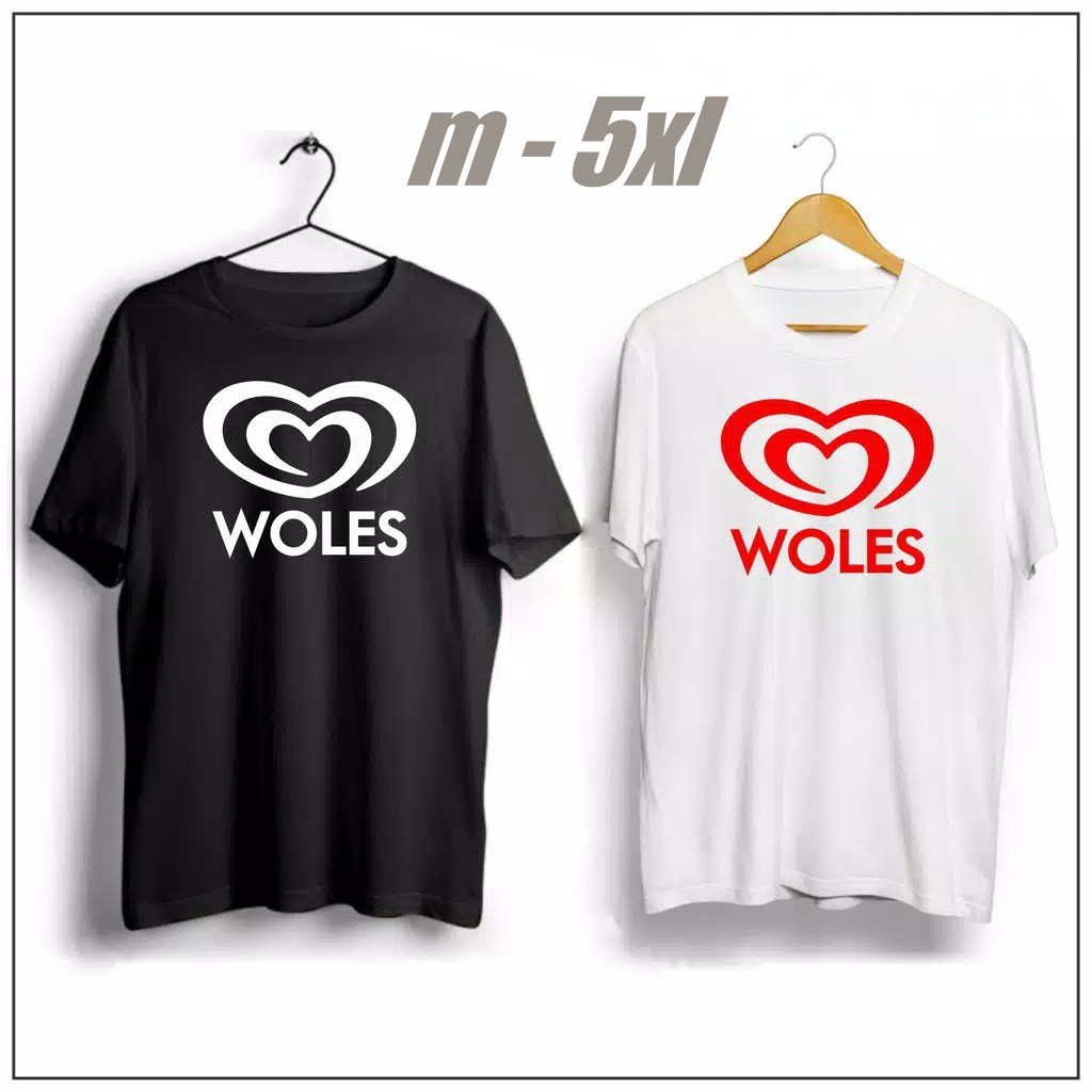 ' KAOS WOLES / PLESETAN LUCU BIG SIZE PRIA WANITA UKURAN BESAR JUMBO T SHIRT XL 2XL 3XL 4XL 5XL