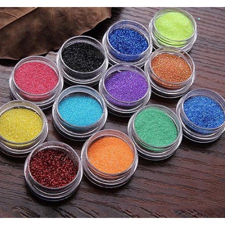 Nail Art Glitter Powder Wadah Pot Ukuran 10Gr