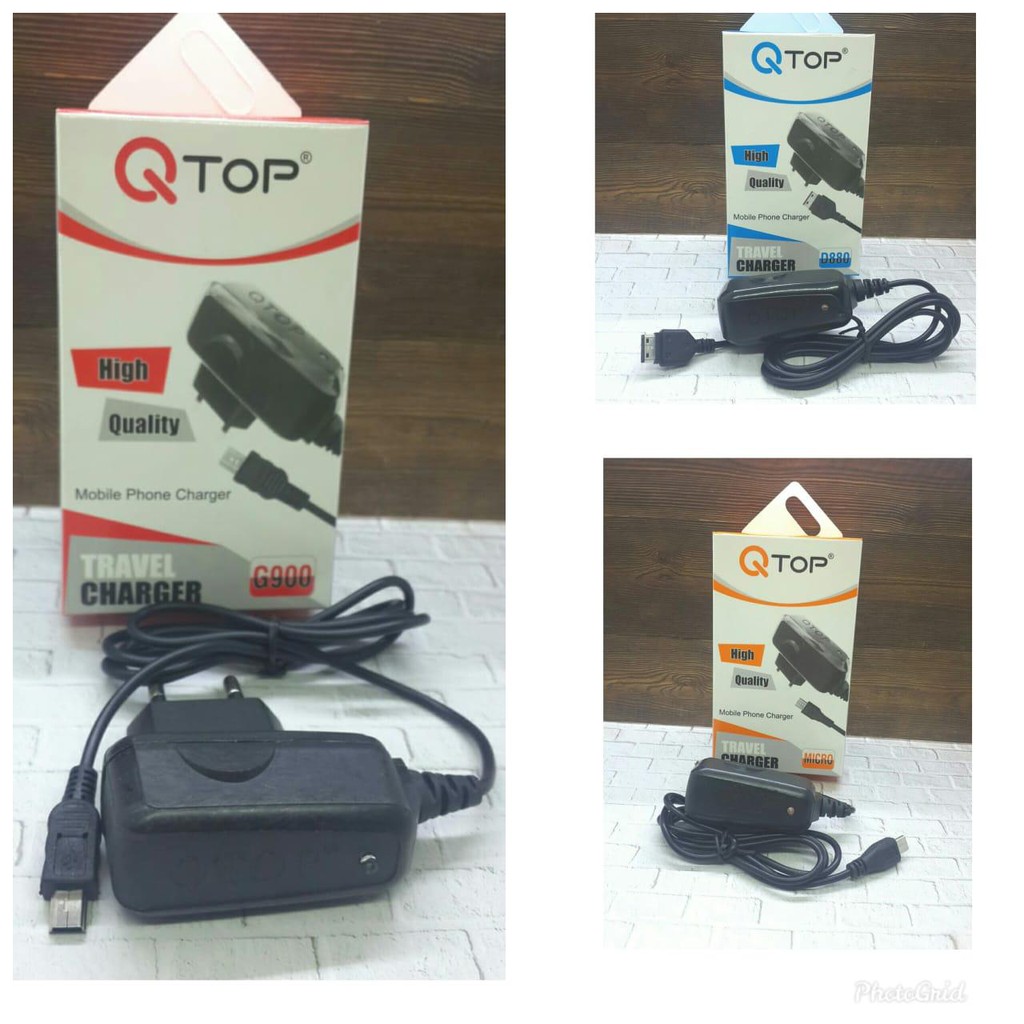 Charger QTOP Micro Usb G900 High Quality / Travel Charger Qtop [KK]
