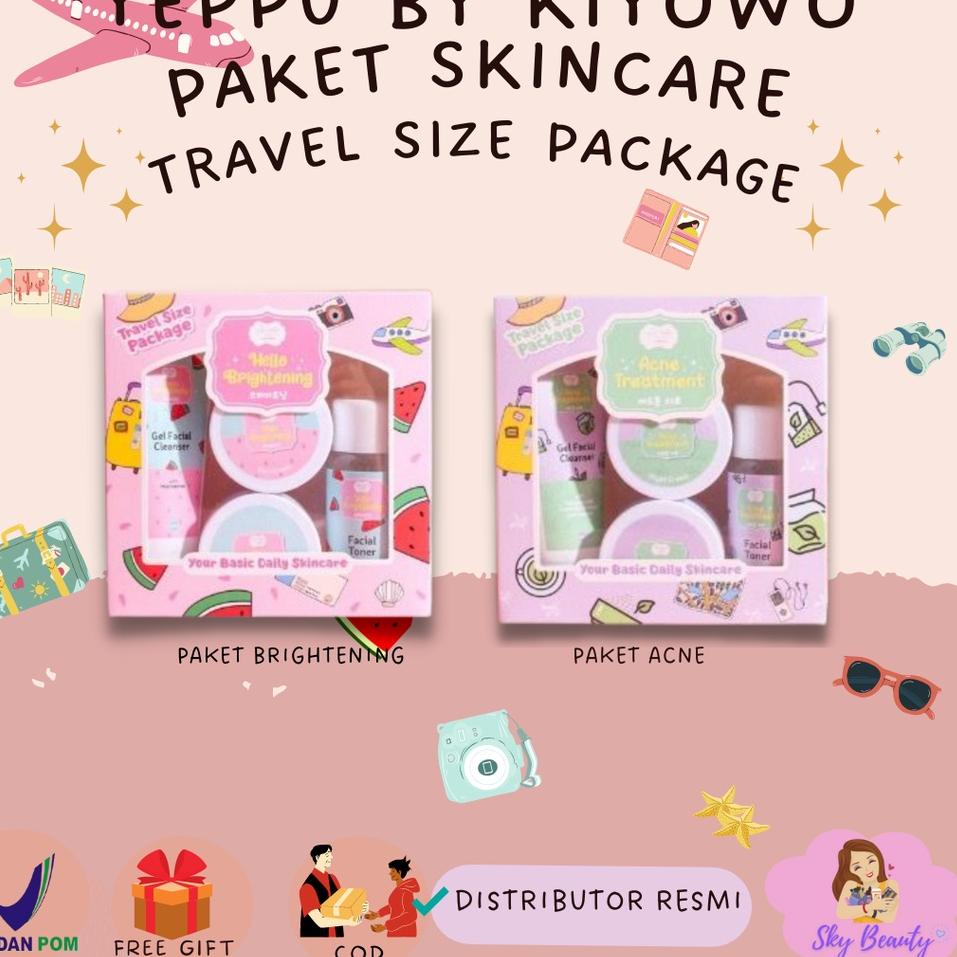 [Art. J2500] (READY) Paket Skincare Yeppu-Yeppu By Kiyowo Travel Size BPOM Halal Paket Skincare Acne