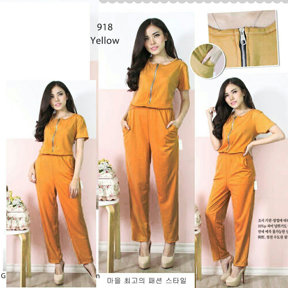 Baju Jumsuit Wanita Della Casual