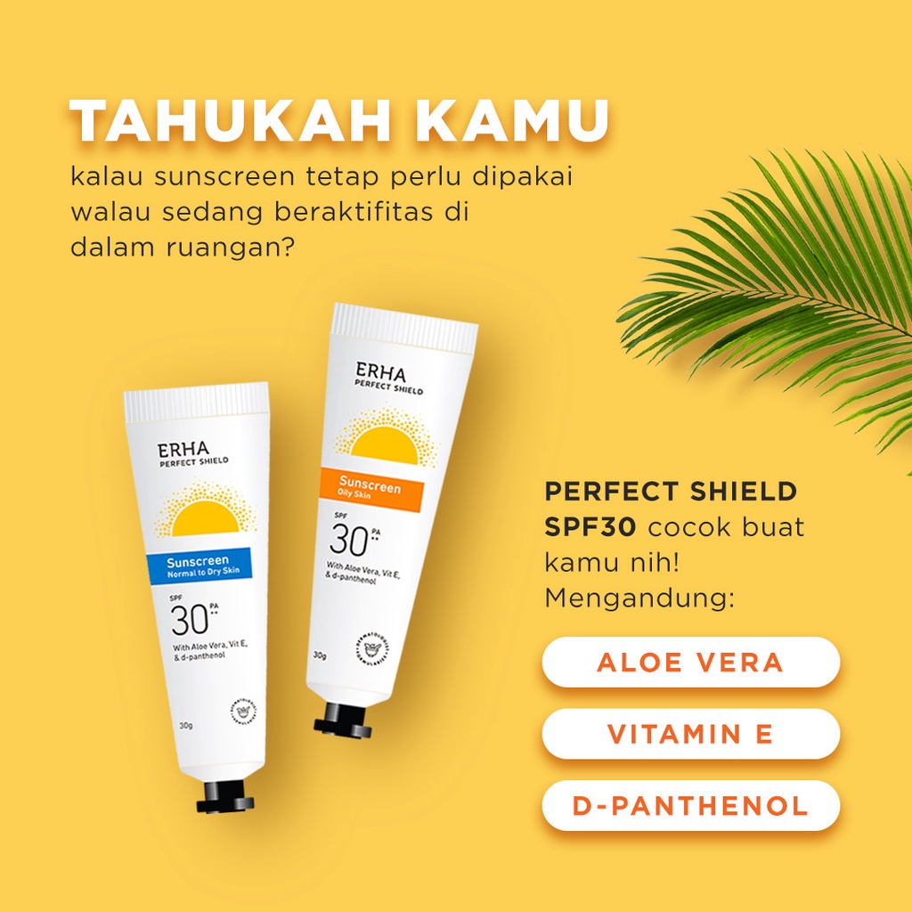 ERHA Perfect Shield SPF 30 pa ++ | SPF 50 pa ++ sunscreen normal to dry / oily skin / daily