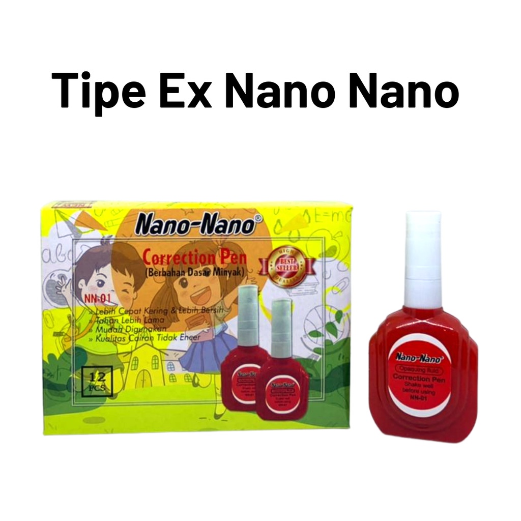 

TIP EX MERAH NANO-NANO / JASCO HARGA 3.000/PCS ! (BEST SELLER)