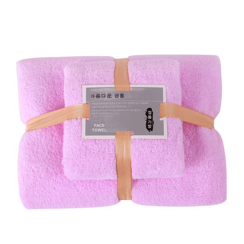 HANDUK 2IN1 COTTON TOWEL - HANDUK SET BULU KARANG 2IN1 COTTON TOWEL