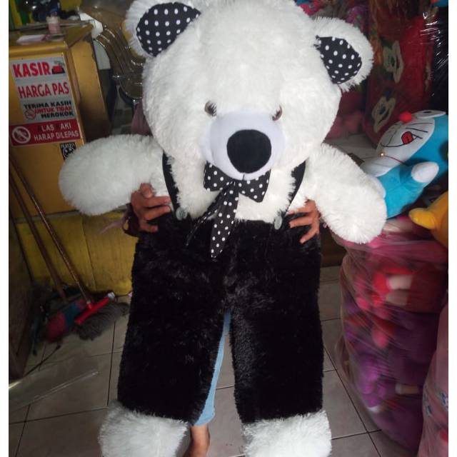 BONEKA TEDDY BEAR JOJON JUMBO UKURAN 80CM HITAM