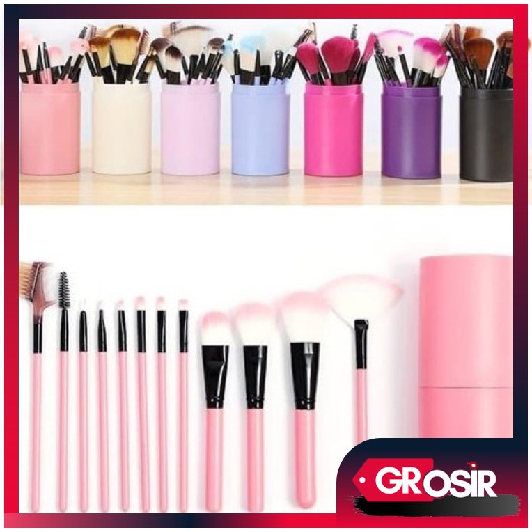 Grosir - K173 Alat Make Up 12 Kuas K173 / Make Up Tools / Brush / Kosmetik / Make up Set