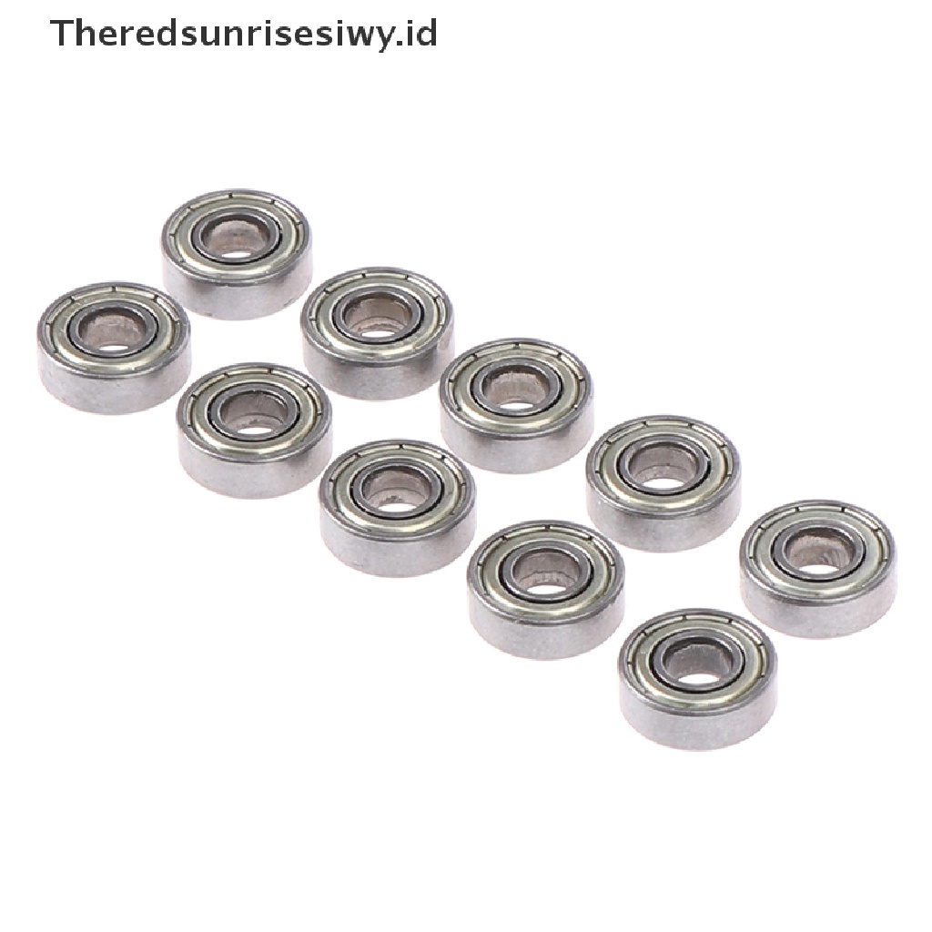 (Theredsunrisesiwy.Id) 10pcs / Set Bola Bearing Deep Groove Bahan Carbon Steel Ukuran 696zz