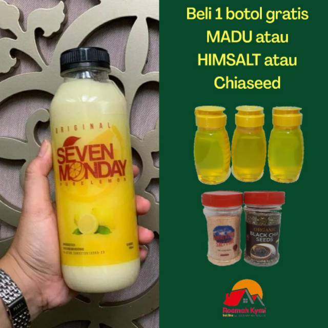 PROMO Seven Monday pure lemon 500ml free hadiah bisa pilih