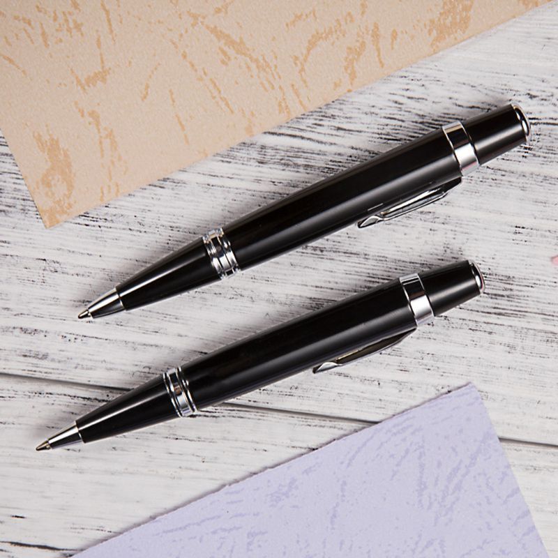 Mary Luxury Metal Mini Ballpoint Pen Signature Perlengkapan Kantor Bisnis Stati Siswa