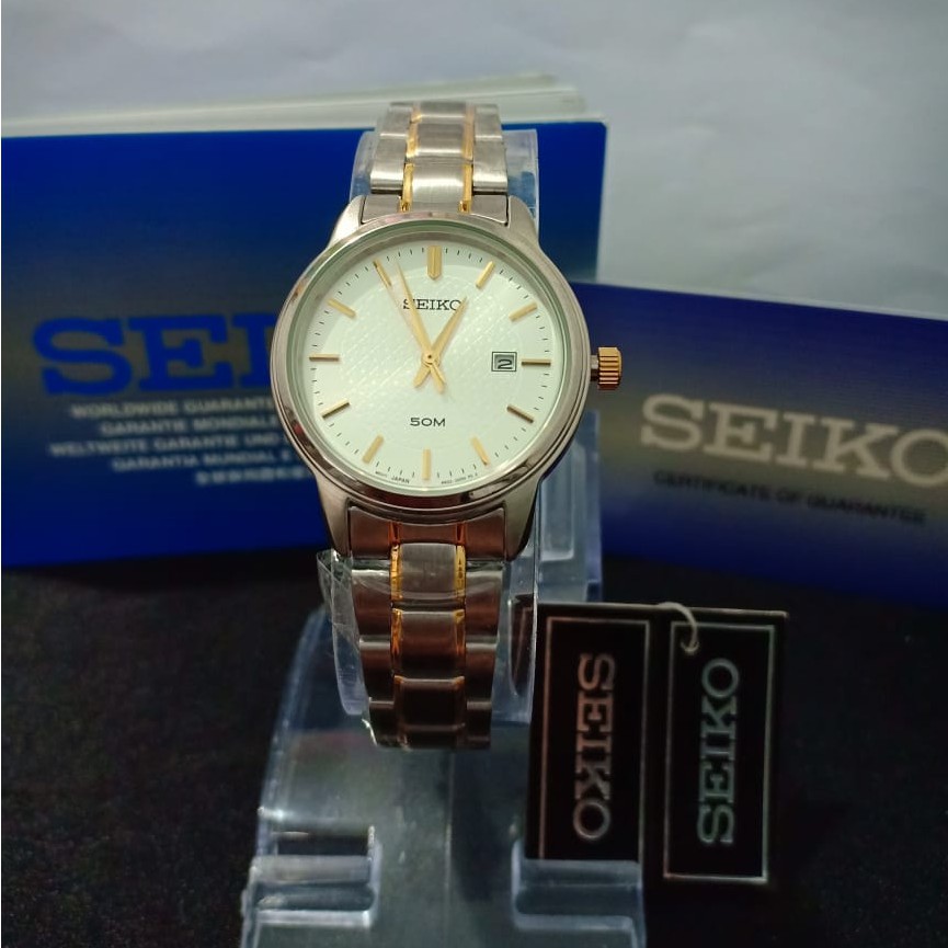 Seiko Ladies SUR745P1 Quartz Silver Dial - Jam Tangan Wanita SUR745