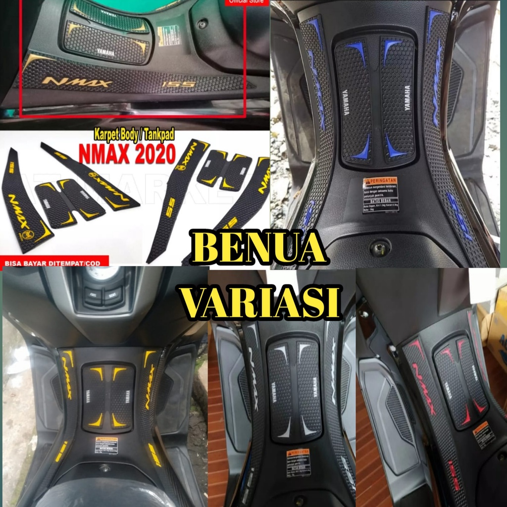 (PROMO) DECKPAD YAMAHA NMAX NEW 2020 TANKPAD NMAX NEW 2020 KARET BODY KARPET BODY TEBAL DECKPAD TANK