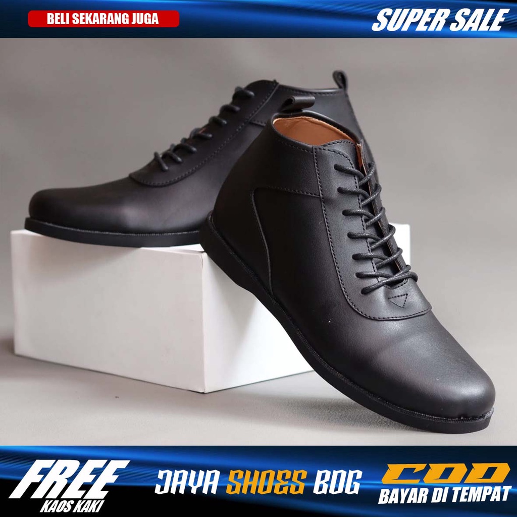 VALYRIAN|Sepatu Formal Pantofel Pria Hitam Tali Kerja Kantor Kuliah Fashion Original Kulit Syintetik