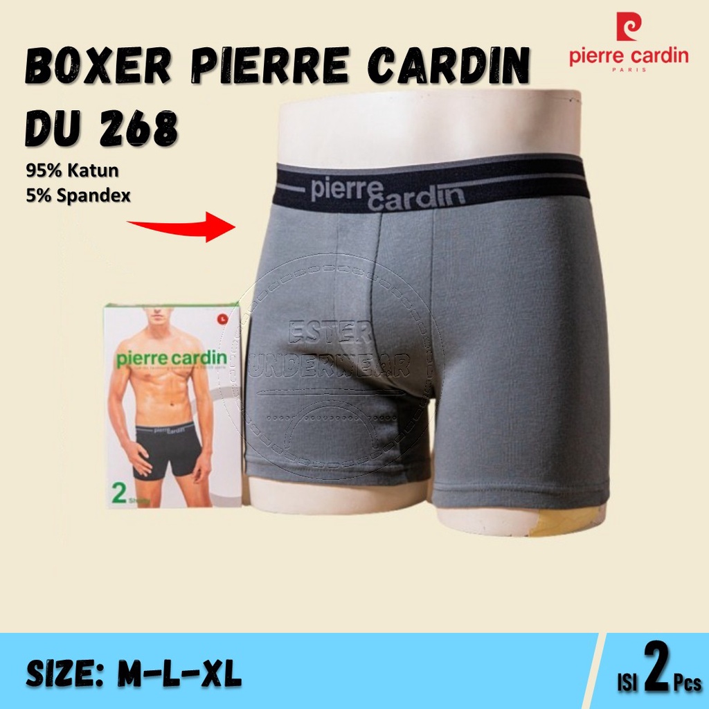 Celana Boxer Pria PIERRE CARDIN PC 268 ISI-2 PCS bahan katun