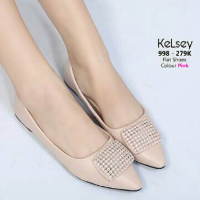 Sepatu Wanita Kelsey Flats Original Flat Shoes Import Batam