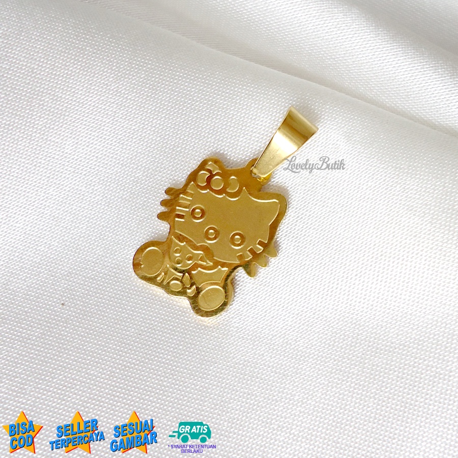 Lovelybutik - Liontin Anak Titanium Anti Karat - Liontin Lucu Anak Tanpa Kalung Titanium Model Terbaru Doll