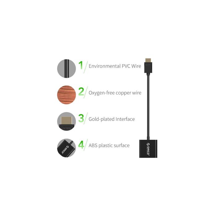 ORICO DHTV-C20 HDMI TO VGA ADAPTER