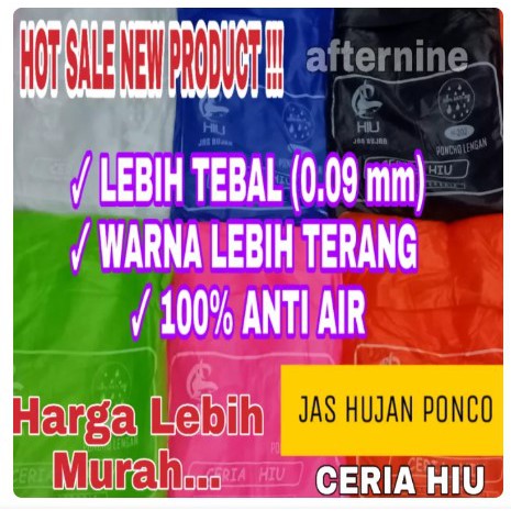 Jas Hujan Ponco Ceria - Hiu - 202 - Elmondo - Jas Hujan Ceria Elmondo Hiu