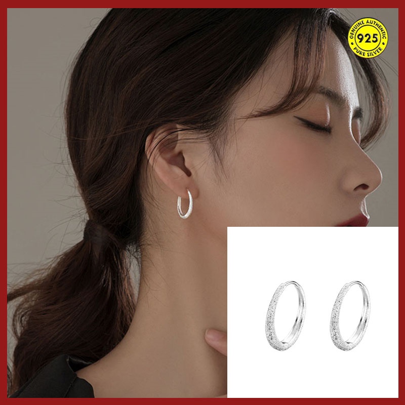 Anting Klip Bahan S925 Silver Untuk Wanita