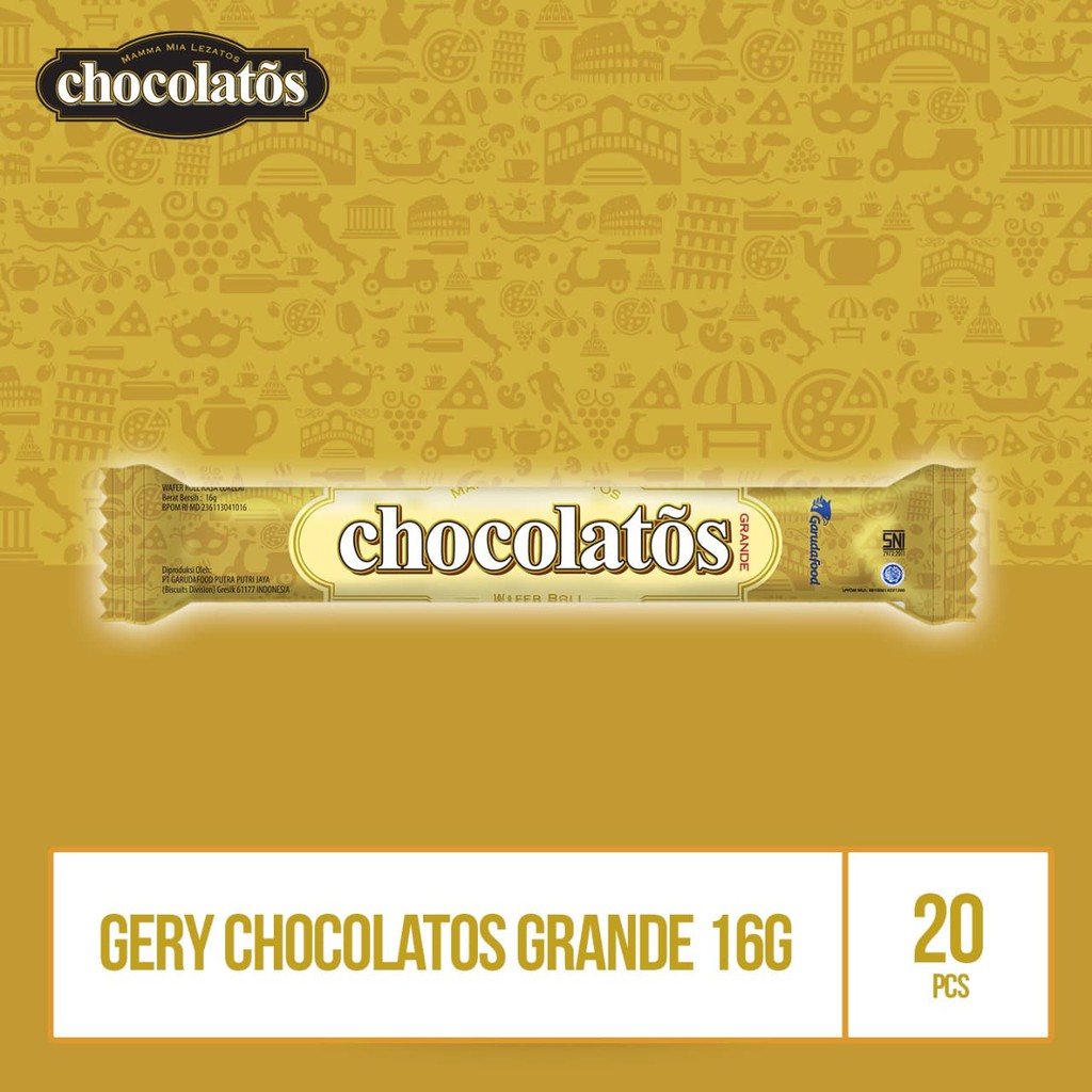 

PROMO GERY CHOCOLATOS GRANDE -16 G (WCG8R) BY GARUDAFOOD TERMURAH