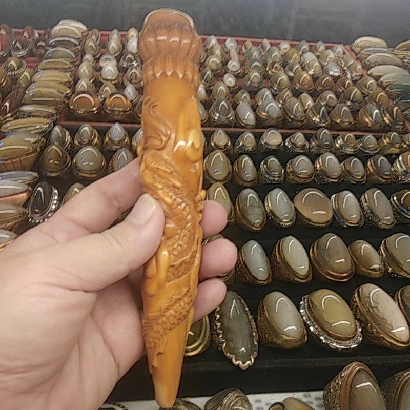 Pipa caling lawas kristal list suasa