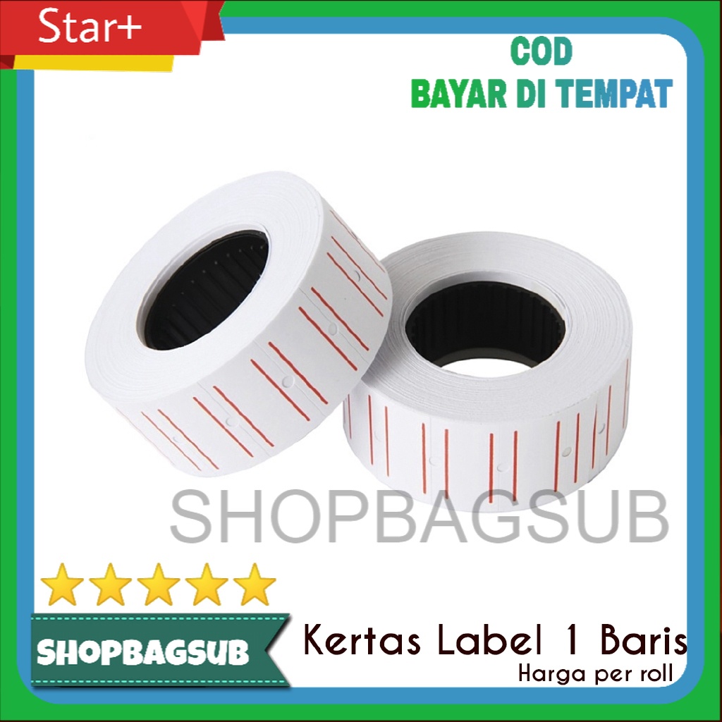 

ISI LABEL HARGA ALAT PRICE LABELLER 1 Baris 10 ROLL