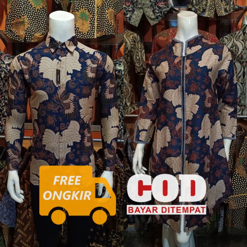 ATASAN BAJU TUNIK BATIK | TUNIK BATIK KANTOR TRADITIONAL BUTIK | KEMEJA BATIK AL-ZAHRA