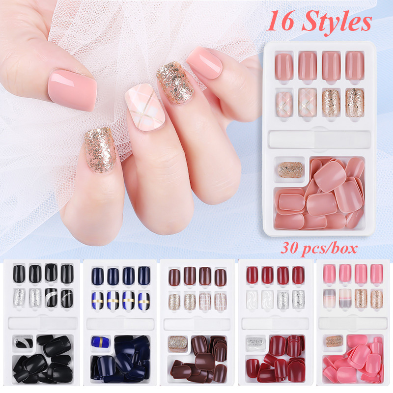 Kuku Palsu Full Cover 16 Motif Untuk Dekorasi Nail Art