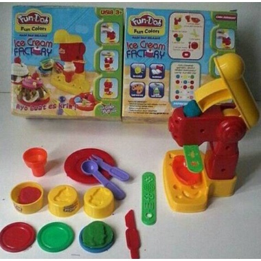 

Playdough Fun Doh Ice Cream Factory Play Dough Lilin Mainan Malam Limited