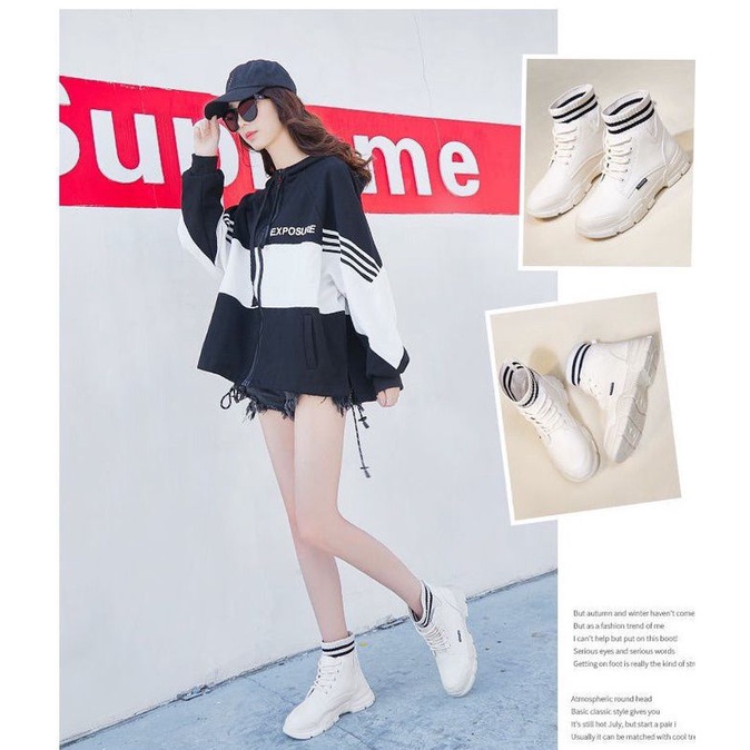 SEPATU BOOTS MISHA FASHION WANITA M-6
