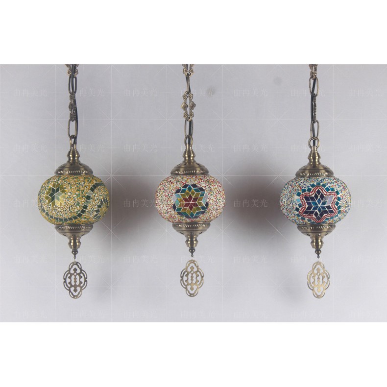 Lampu Mozaik / Lampu Turki / Lampu Gantung Plafon Bulat model