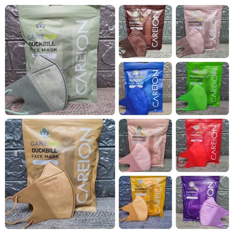 MASKER DUCKBILL WARNA WARNI ISI 10 CAREION PASTEL MASKER DUCKBIL ABU DUCK BILL PASTEL 10PCS GARIS 10