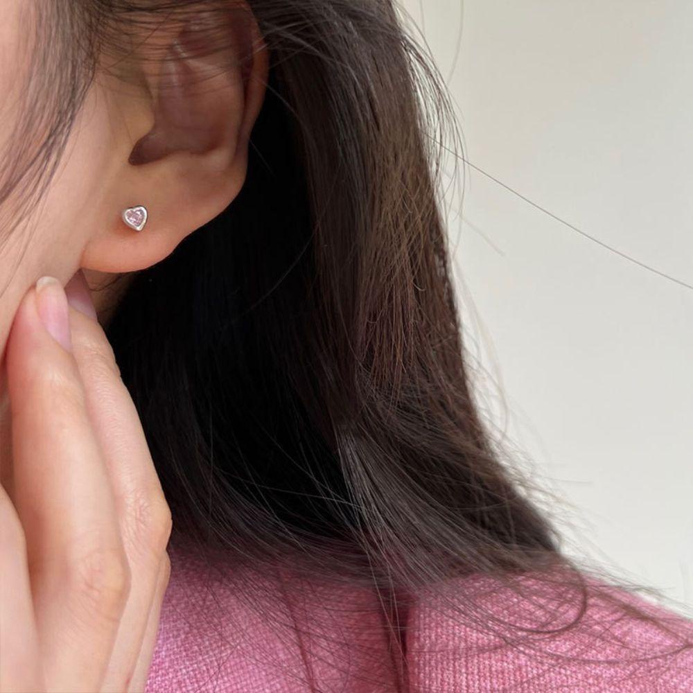 Needway Anting Wanita Elegan Sederhana Anti Alergi Minimalis Berlian Imitasi Aksesoris Telinga