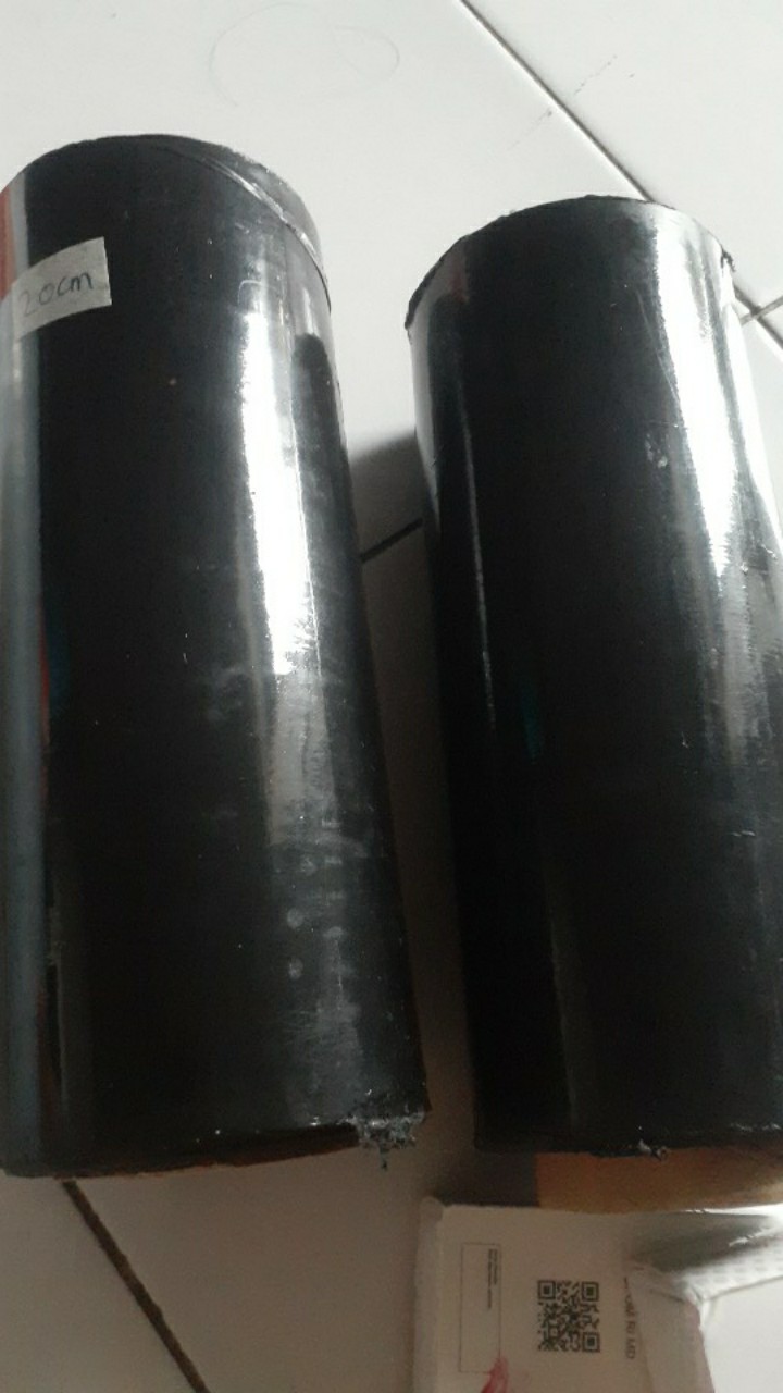 Plastik Wrapping Hitam  20cm / Stretch Film Black 20 Cm / Plastik Wrap Koper