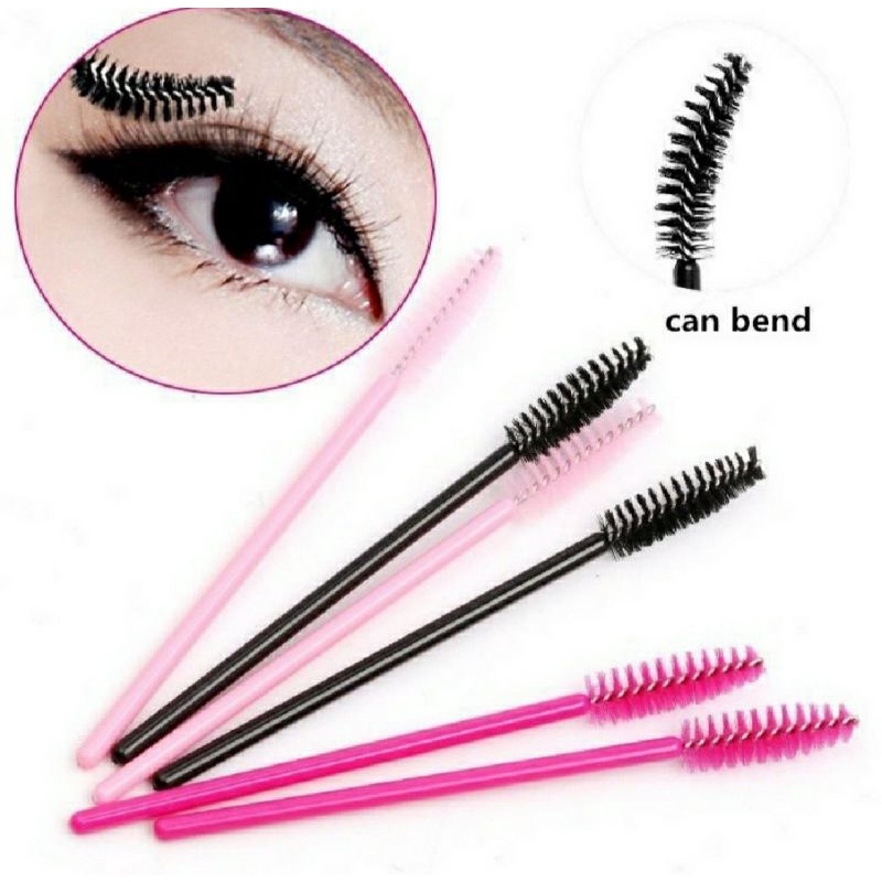 Sisir Kuas Maskara Spoolie Brush Mascara Wand Sikat Alis Bulu Mata Eyelash Extention Spoolers Makeup