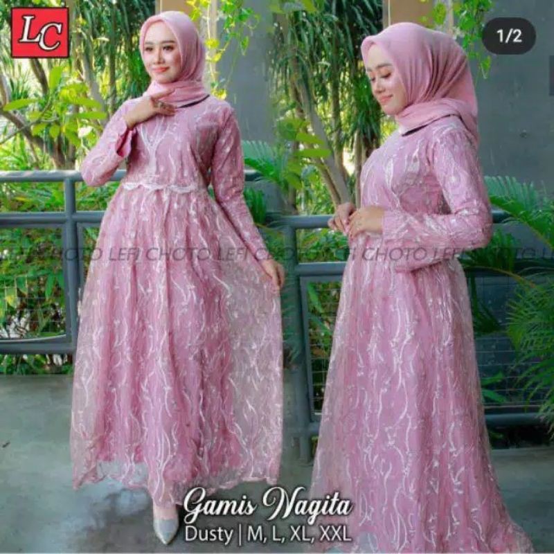 KEBAYA GAMIS LEFI/GAMIS TILLE/GAMIS KONDANGAN