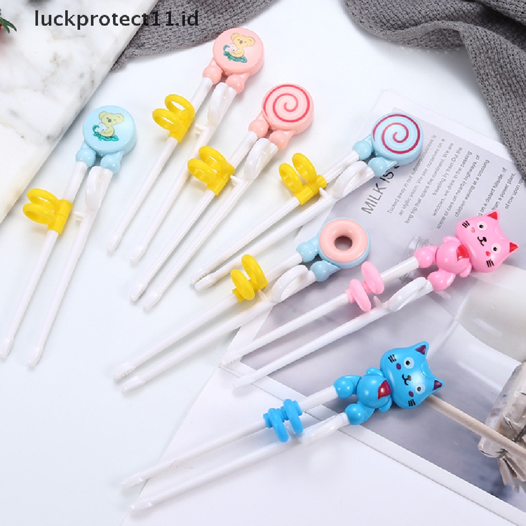 //HG&amp;ID// Cartoon Children Eat Training Chopsticks Baby Learning Tableware Chopsticks .